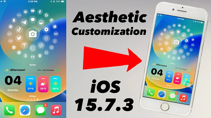 Customize Your iPhone (Aesthetic) iOS 15.7.3 - Best iPhone Widgets