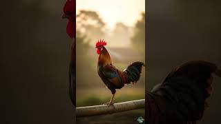 🐔 Soothing Rooster Crowing at Sunrise | Calm Morning Ambience &amp; Nature Sounds for Sleep