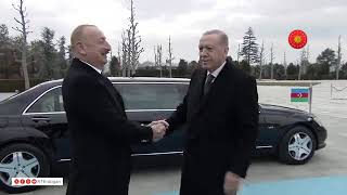 Azerbaycan Cumhurbaşkanı Aliyev, Cumhurbaşkanlığı Külliyesinde Resmî Törenle karşılandı