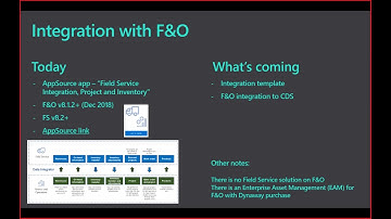Spring 2019 Release: Field Service and Finance & Operation integration