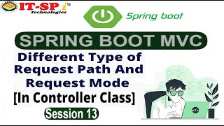 Different type of  Request Path and Request Mode  in Spring Boot MVC Application Session   13