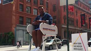 Mahogany L. Browne performs at pop-up &quot;Please Don&#39;t Be Quiet&quot; at Astor Place 8/27/17