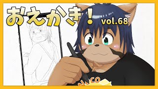 【お絵かき vol.68】衣装特訓…？【猫酪真珠】#shorts #イラスト