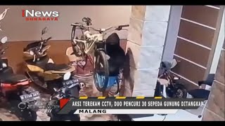 Aksi Terekam CCTV, Duo Pencuri 30 Sepeda Gunung Ditangkap