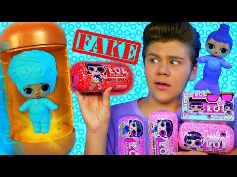 ЗОЛОТАЯ КАПСУЛА ЛОЛ! ПОДДЕЛКА vs ОРИГИНАЛ UNDER WRAPS 🔍 LOL SURPRISE Куколки шпионы и Бига