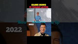 35 YEARS LATER… SAME SONG!                                     #RickAstley #NeverGonnaGiveYouUp