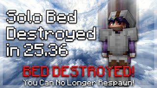 [WR] Bedwars Solo Bed Destroyed in 25.36 (Worlds Fastest Loss)