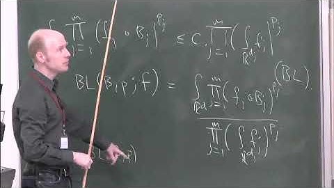 Dr. Jonathan Bennett | The Brascamp--Lieb inequalities and the restriction problem for the......