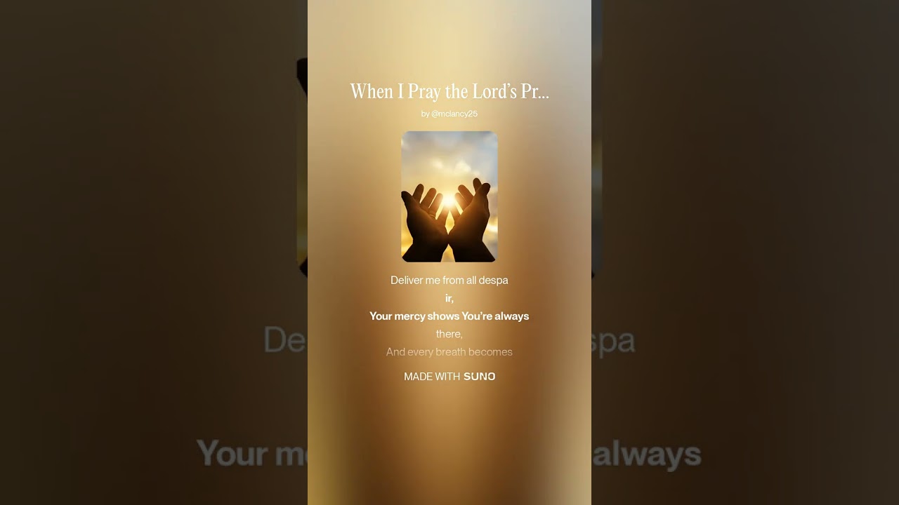 When I Pray the Lord’s Prayer