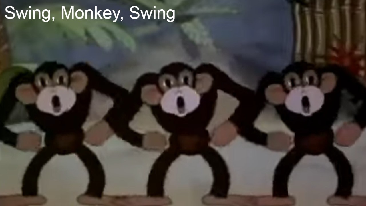 Swing, Monkey, Swing 1937 Color Rhapsody Cartoon Short Film | Directed by Ben Harrison | Film Review