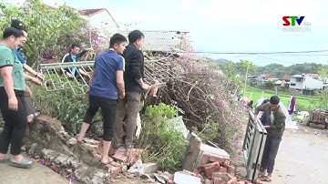 Sốp Cộp thiệt hạị do giông lốc, mưa đá