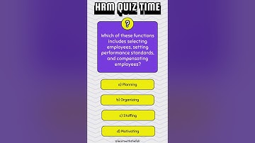 HRM Multiple Choice Questions: Test Your Knowledge! #hrm #humanresourcemanagement