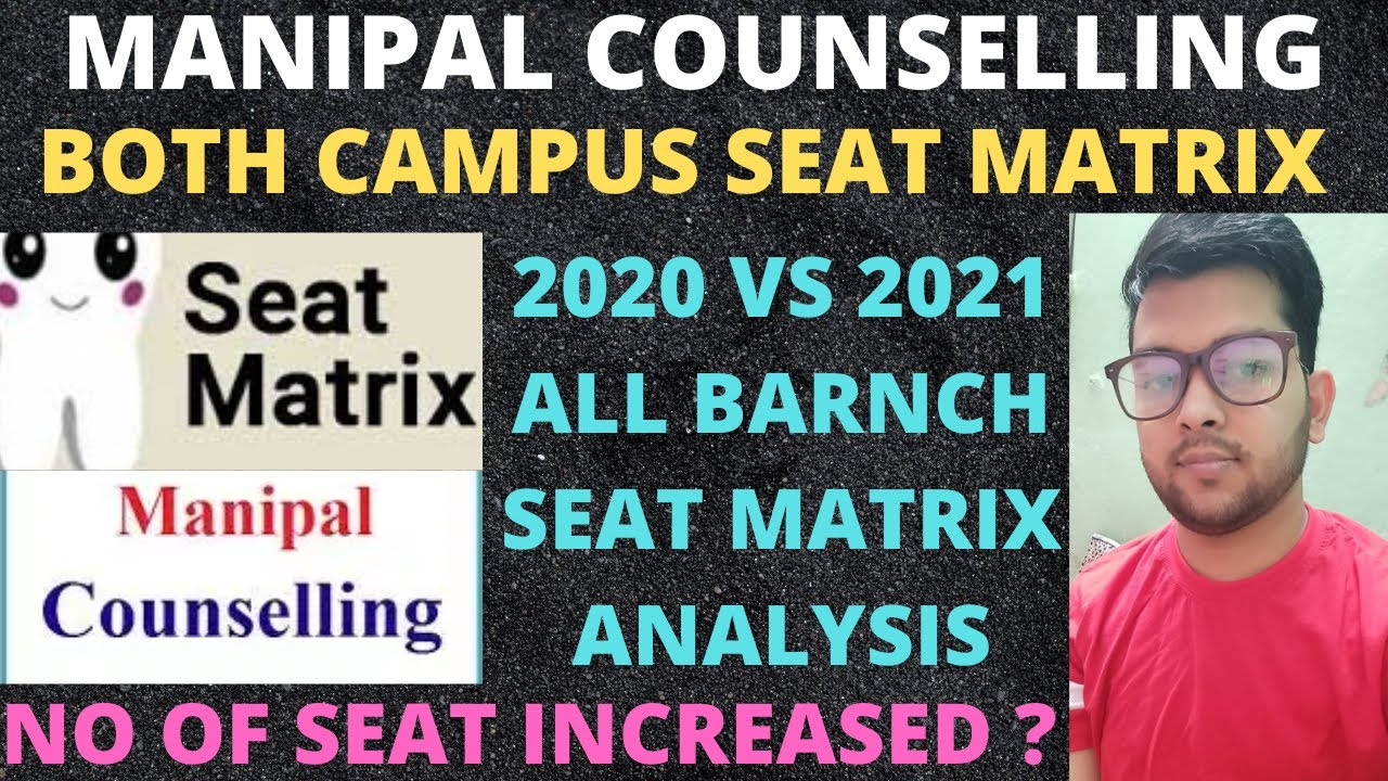 Manipal counseling 2021 | Seat matrix Analysis | Expected cutoff for next round | 