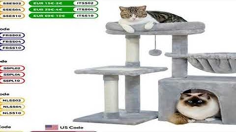 Cat tree Cat Tower for Indoor Cats 2 Styles Cat Activity Tree with Cat Scratching Posts Big Hammock