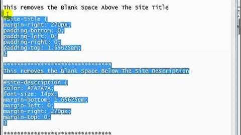 Wordpress Video Tutorials - Remove Blank Space In White Area