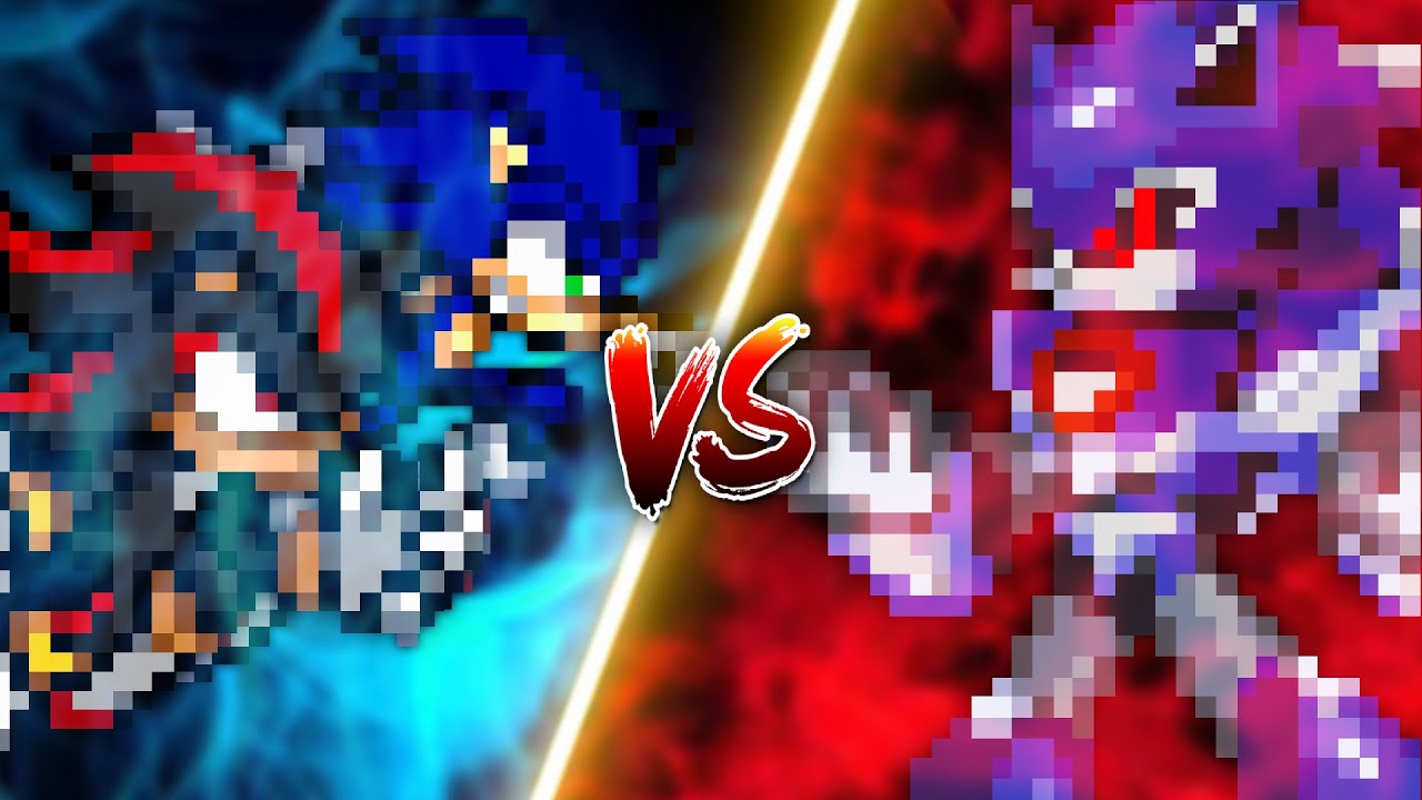 Sprite Animation, Sonic Vs Shadow