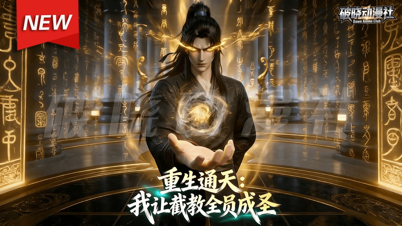 MULTISUB📢新番上线《重生通天：我让截教全员成圣》第1~58集丨通天教主意外得窥未来轨迹，为守护截教众弟子，他踏上逆天改命之路。凭借奇遇与修行，广纳贤才、凝聚气运，护佑一方安宁！#破晓动漫社