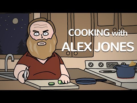 Cooking With Alex Jones - Cartoon