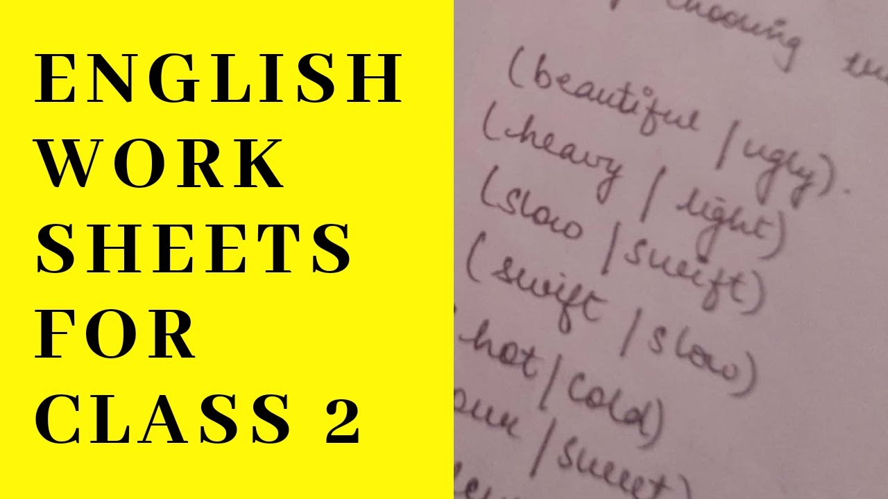 english-worksheets-for-class-2-youtube