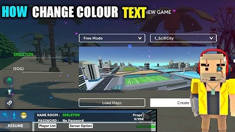 How to Change colour Text on multiplayer server 💯 REAL/Simple sandbox 2