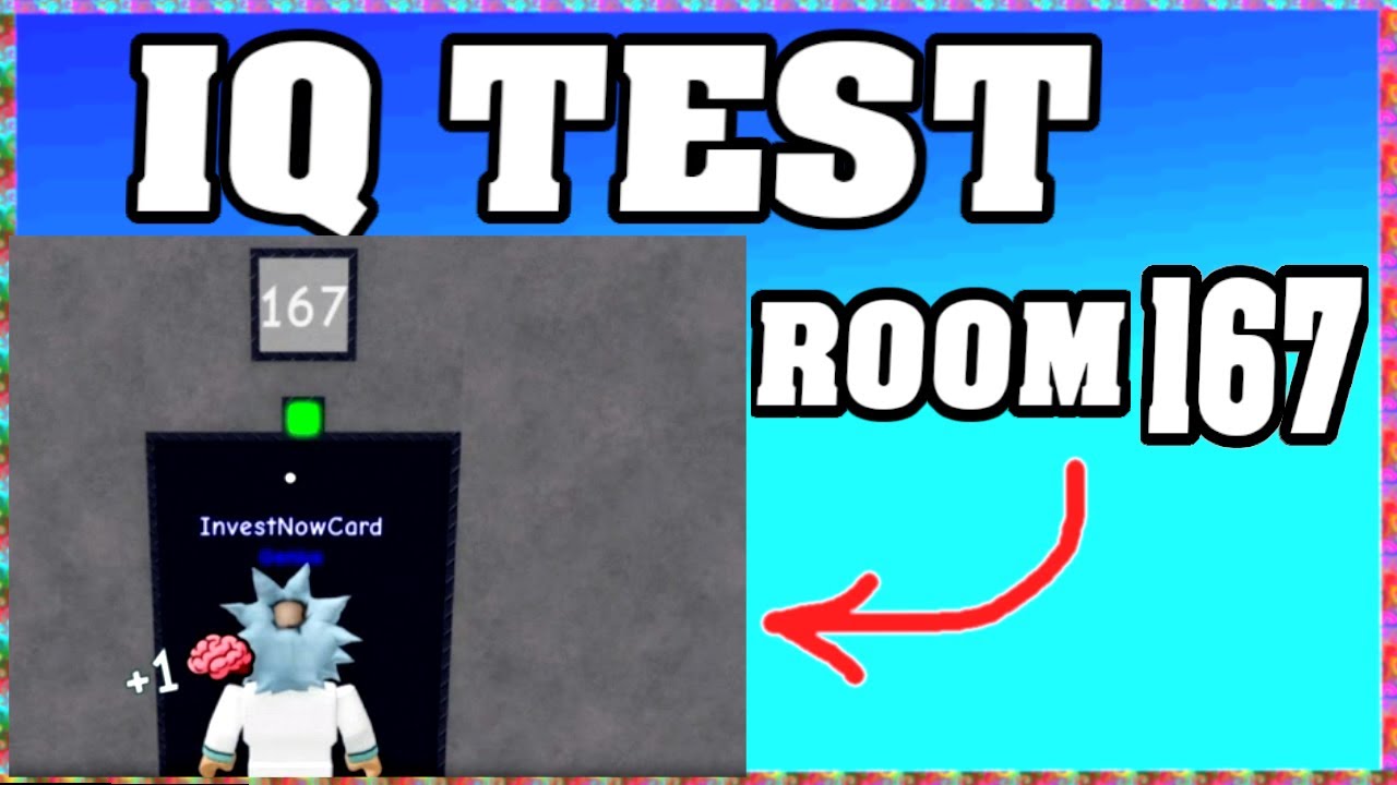 ROOM 167 IQ TEST Roblox Walkthrough 🧠 [Full Guide English] - YouTube