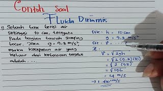 Fluida Dinamis| Pembahasan Soal Fisika Kelas XI | PestaUli Marbun