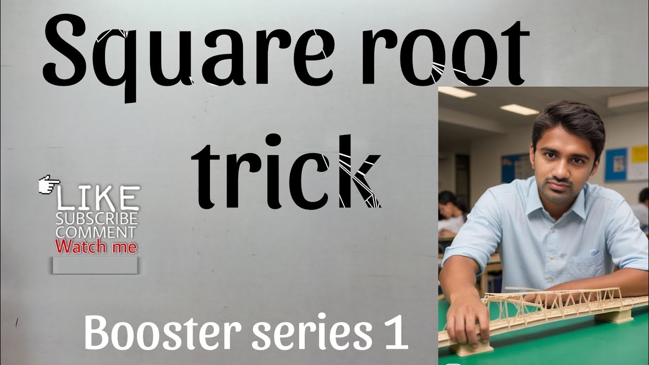 Square Root Of Any Number Booster Series 1 vedicmaths viral maths find-the-square-root-of-negative-numbers-youtube