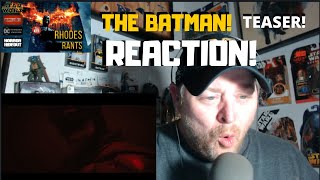 The Batman Teaser Reaction Robert Pattinson First Look 2021 Matt Reeves