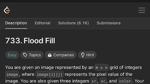Leetcode 733. Flood Fill