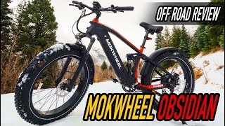 Emountain bike trail riding | Mokwheel Obsidian full suspension Emountain bike #wildspaces #mtb