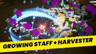 Growing Staff + Harvester + Wither Armor Build | Minecraft Dungeons