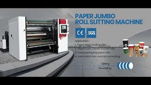 Jumbo Roll Slitting And Rewinding Machine For Controlled By Germany PLC With Automatic Unloading