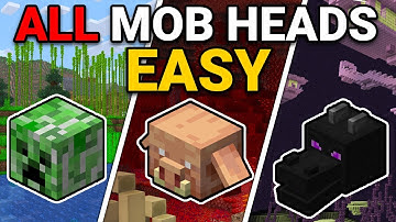 How to EASILY get ALL MOB HEADS in Minecraft