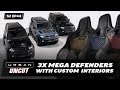 3 x fully loaded defenders by urban with custom interiors  new wx4 wheel  urban uncut s2 ep44