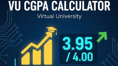 VU CGPA & Passing Marks Calculator 2025 | Easy Excel Sheet for All Virtual University Students