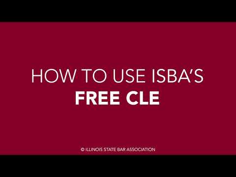 How to use ISBA's Free CLE