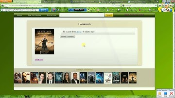 TDDD27 movie website screencast zhawe590