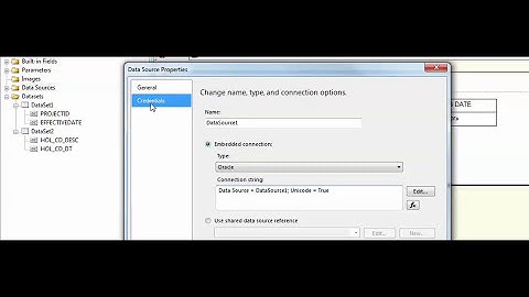 Connect a DataSource in SSRS 2008  (Reporting Sevices)