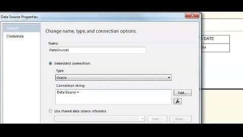 Connect a DataSource in SSRS 2008  (Reporting Sevices)
