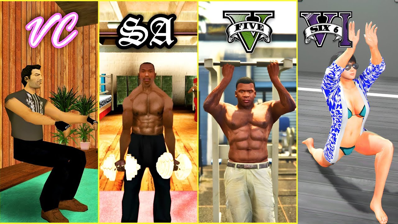 GTA 1 2 3 4 5 6 GYM Evolution GYM Workout Evolution YouTube 