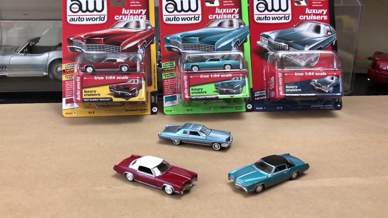 1967 & 1976 Cadillac's In 1/64 Scale By Auto World Amazing Detail
