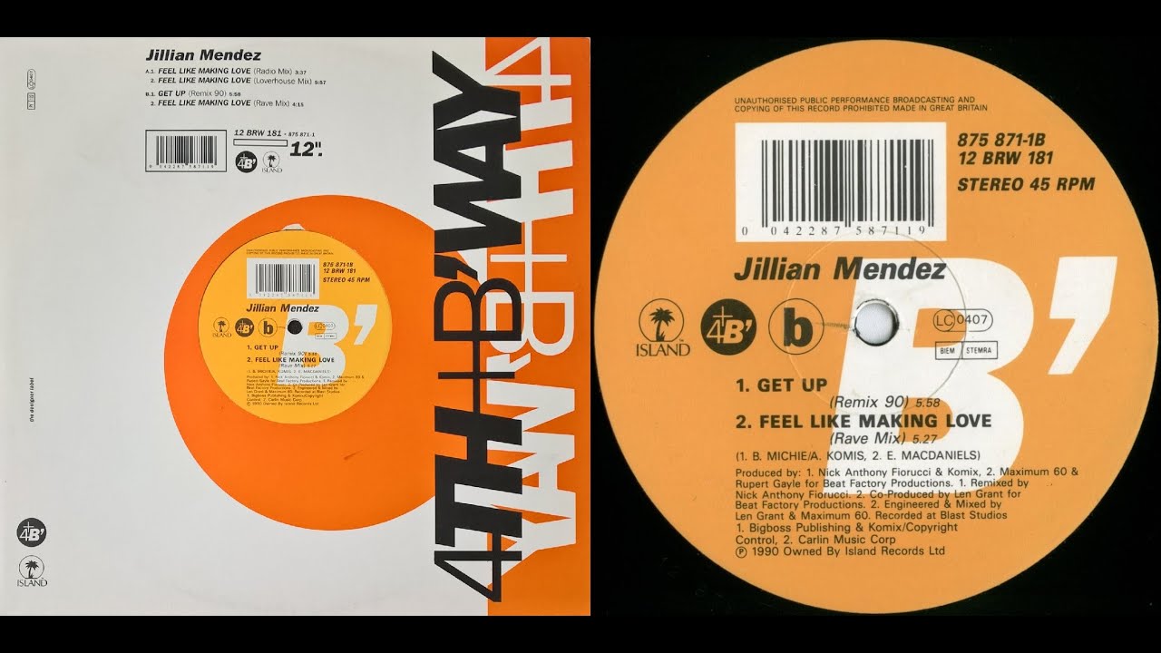 Jillian Mendez - Feel Like Making Love (Rave Mix) 1990 - YouTube