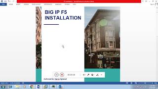 BIG IP F5 INSTALLATION