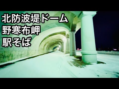 夜の稚内は一味違う 真冬の北海道駅そばめぐり 最北端の駅そば ふじ田立ち喰いそば稚内 宗谷バス ノシャップ岬 稚内北防波堤ドーム セイコーマート稚内駅前店