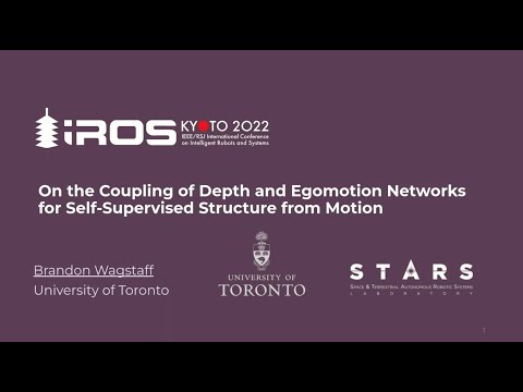 On the Coupling of Depth and Egomotion Networks for Self-Supervised Structure from Motion (IROS'22)