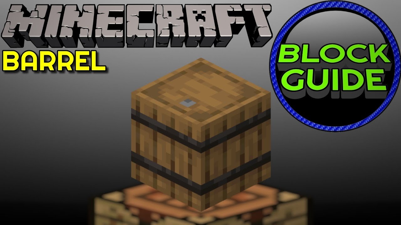 how to craft and use barrel minecraft java edition