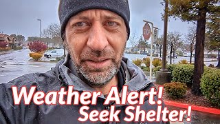 Another Rainy Day in my Van during a Severe Weather Warning #adayinalife #vlog #rainsounds