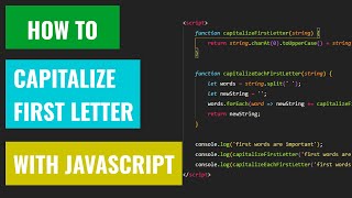 Javascript - how to capitalize first letter Wealth