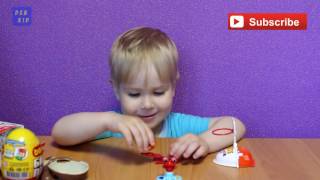 Киндер Сюрпризы Фиксики Kinder JOY LEGO Человечки BLOCK MAN Bauer Unboxing Surprise Eggs New Fixiki