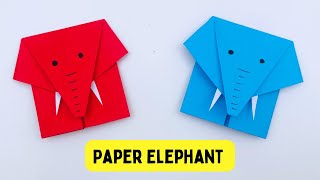 How To Make Easy Origami Paper Elephant For Kids / Craft Ideas / Paper Craft Easy / KIDS crafts